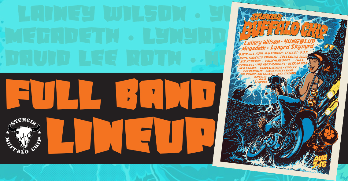 2026-SBC-Full-Band-Lineup-1138x593 Lainey Wilson - Aug 12, 2026 at Sturgis Buffalo Chip