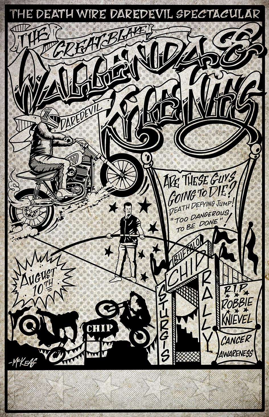 Buffalo-Chip-Death-Wire-Daredevil-Sepctacular-Poster-Vintage-946px