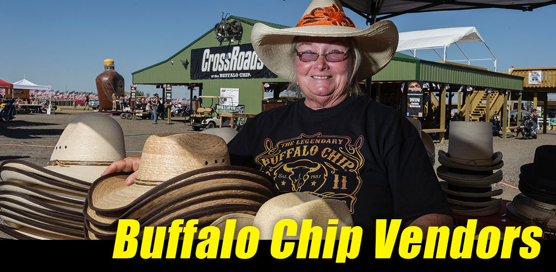 Vendors at the Buffalo Chip on 