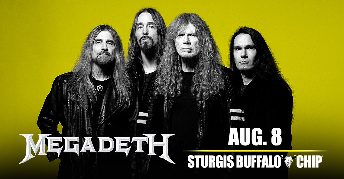 Megadeth - Aug 8, 2026 at Sturgis Buffalo Chip